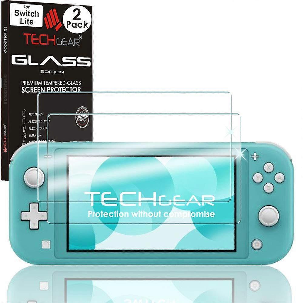 2 Pack Tempered Glass Screen Protector for Nintendo Switch Lite 9H Scratch Resistant Bubble  Crystal Clear