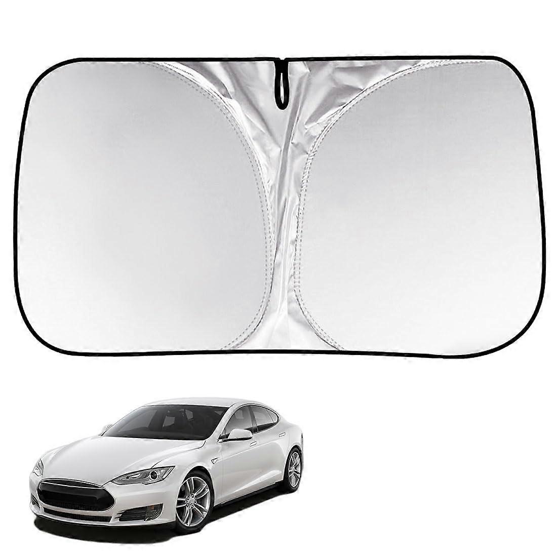 Front Windshield Sun Shade UV Protection Foldable Heat Blocking for Tesla Model S 20122023