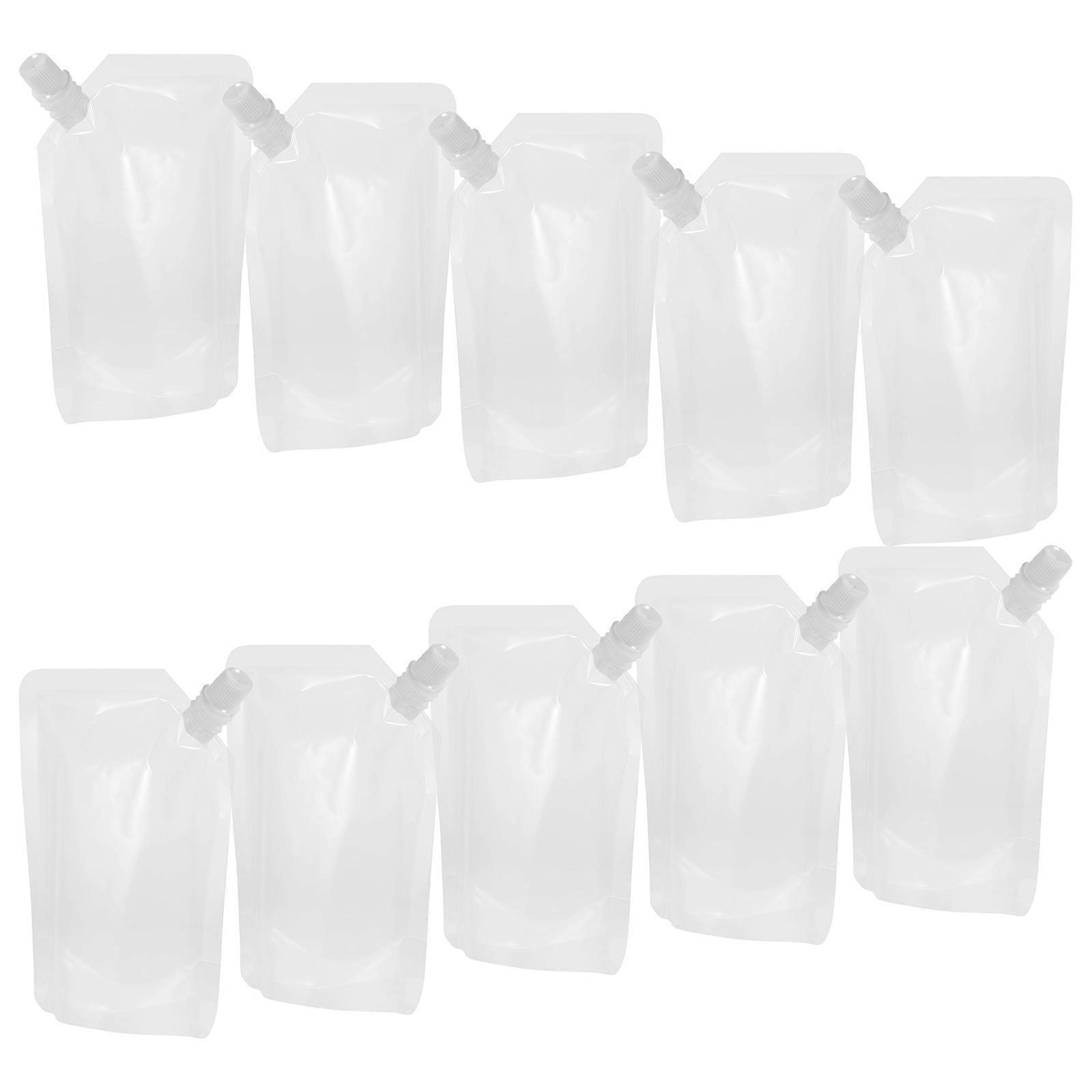 Plastic Drinks Flasks Beverage Flasks for Storage Use 50Pcs