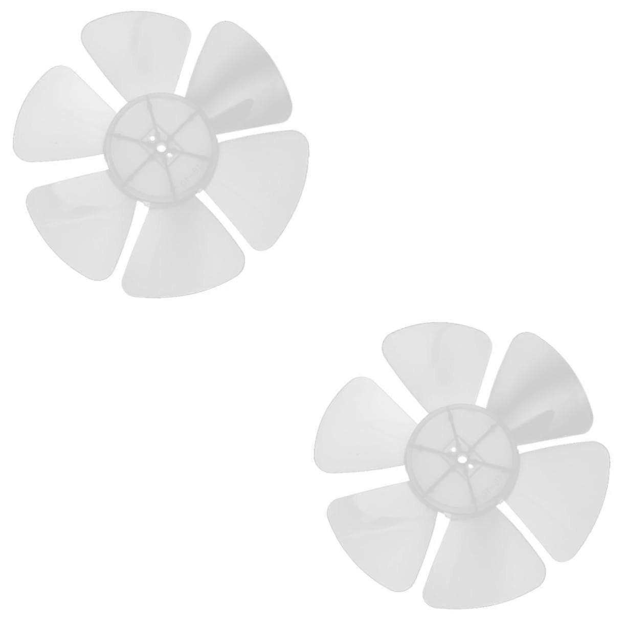 Pedestal Fan Replacement Blade Transparent 6Leaf Design Easy Installation Quiet Standing Fan