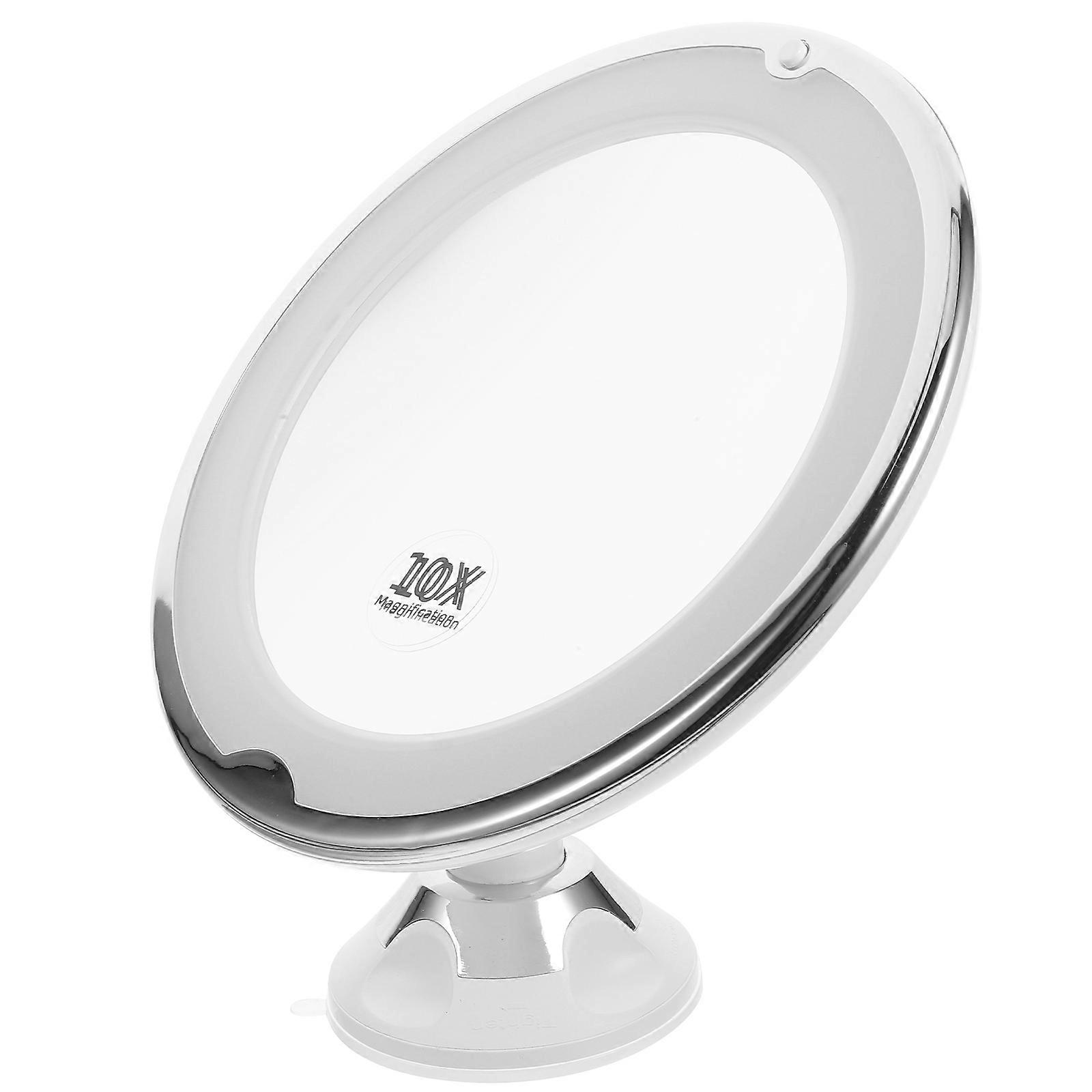 10X Lighted Mirror Rotating Makeup Mirror for Home 10X Magnification