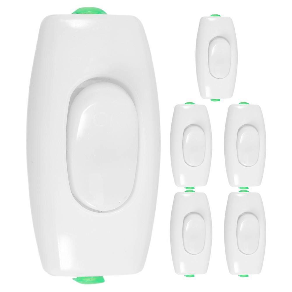 Rocker Switch Light Single Pole 6Pcs for Bedside Lamp Control