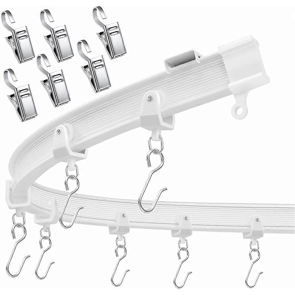 Flexible Bendable Ceiling Curtain Track, Ceiling Mount 9.8FT