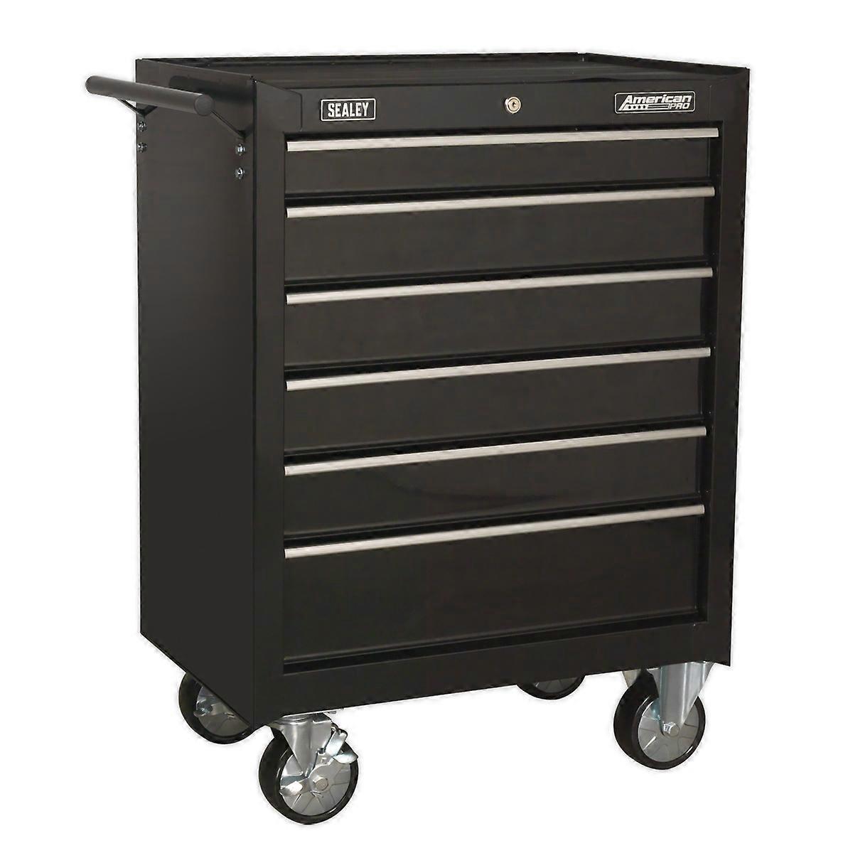 Sealey Ap226B Rollcab 6 Drawer With Ball Bearing Runners - Black