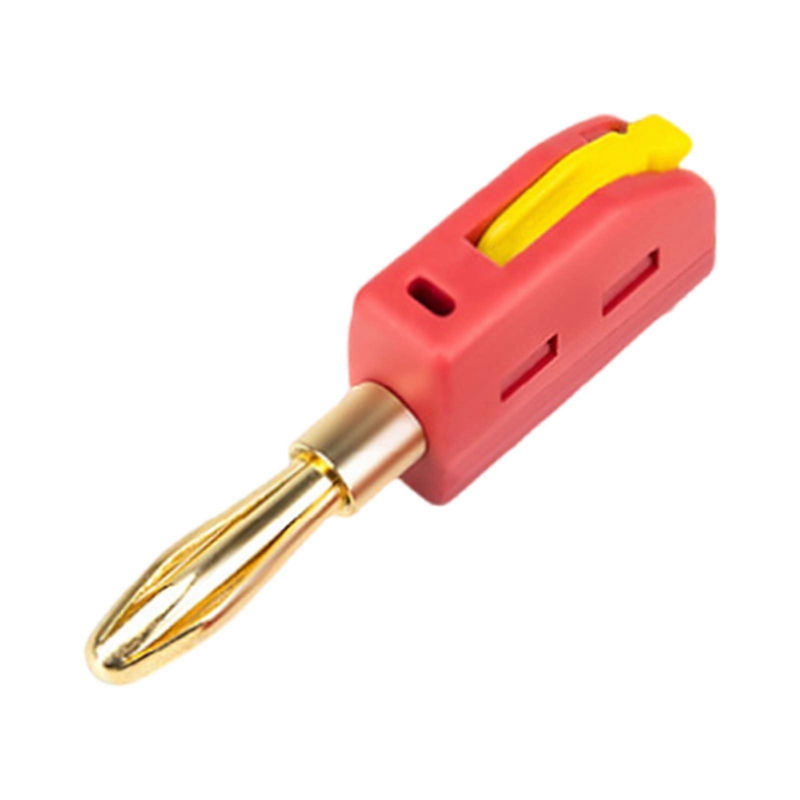 Gold Plated 32A Solderless Banana Plug for  Current Power Devices Quick Connection