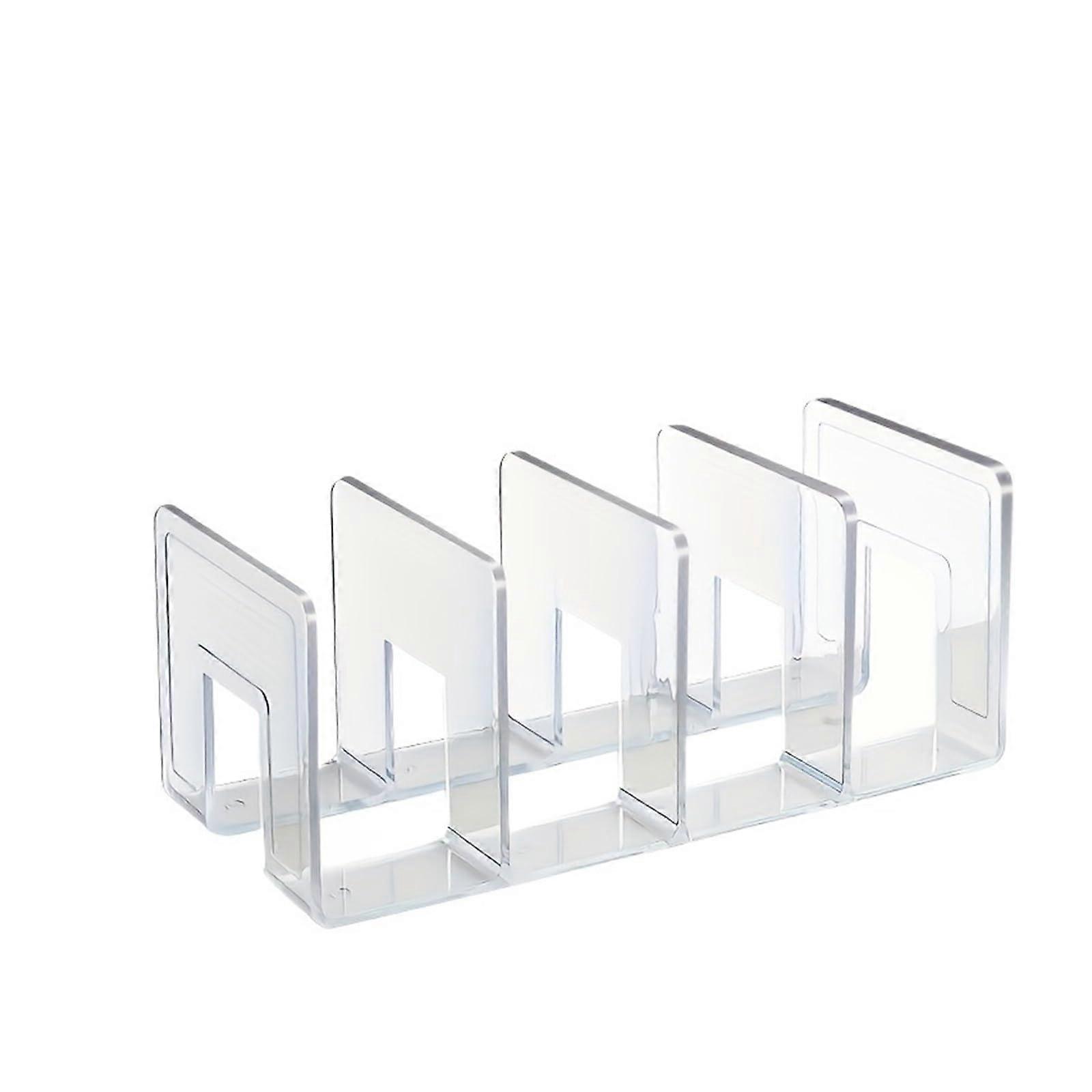 Acrylic File Organizer Rack with Multilayer Vertical Desk Document Holder for SpaceSaving Storage