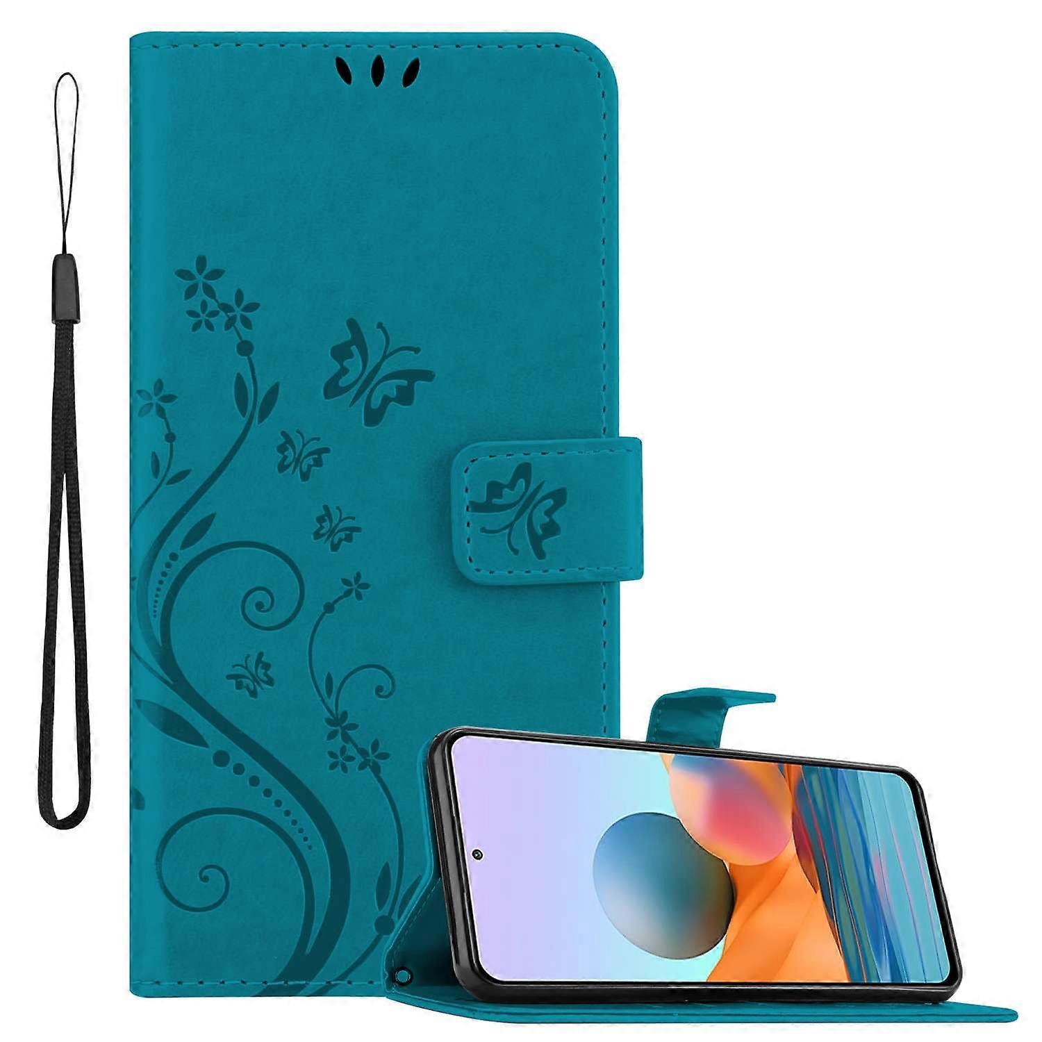 Xiaomi RedMi NOTE 10 PRO Protective Case - with Floral Pattern and Card Slot