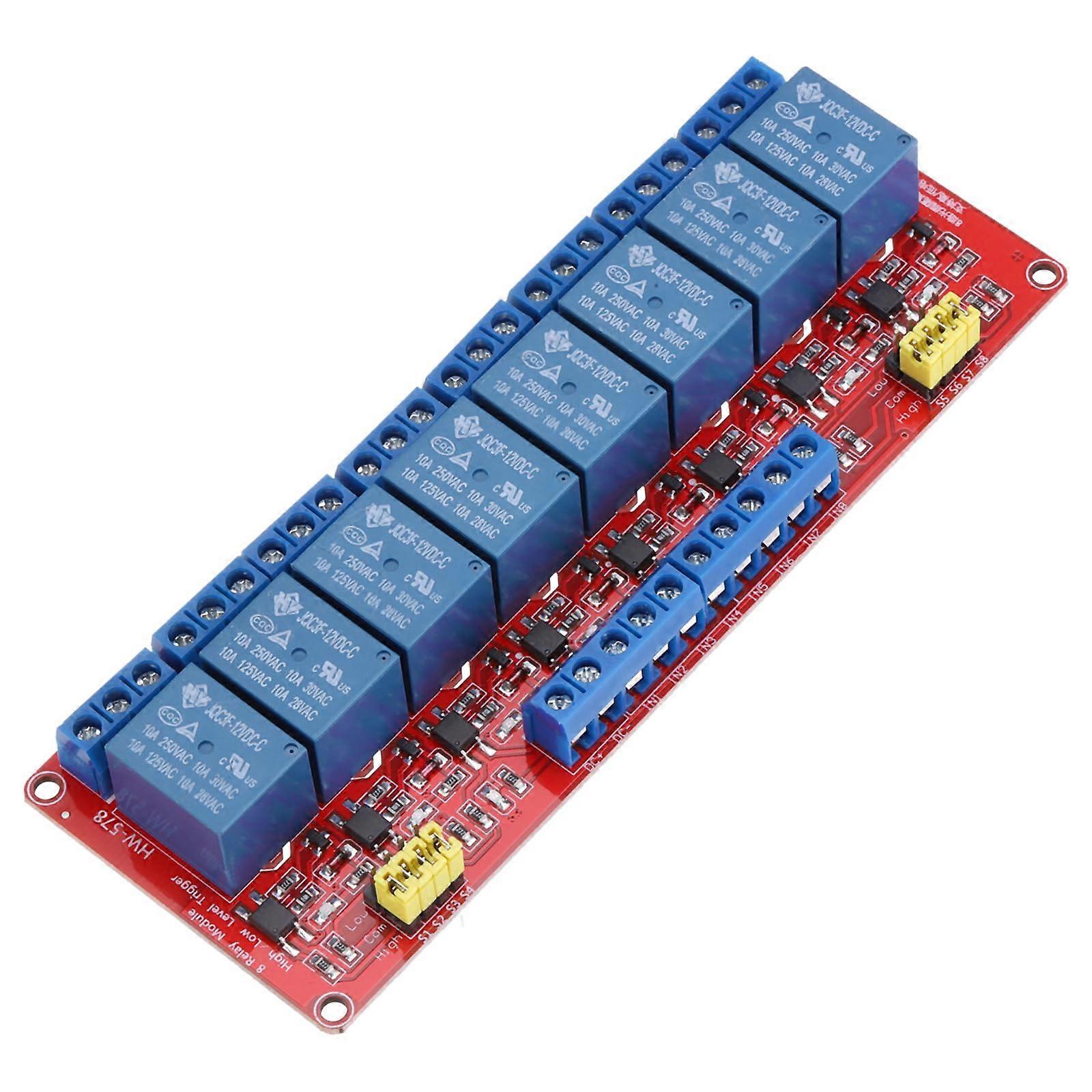 DC 12V 8 Channel Relay Module  Current Dual Trigger for Arduino and Home Automation