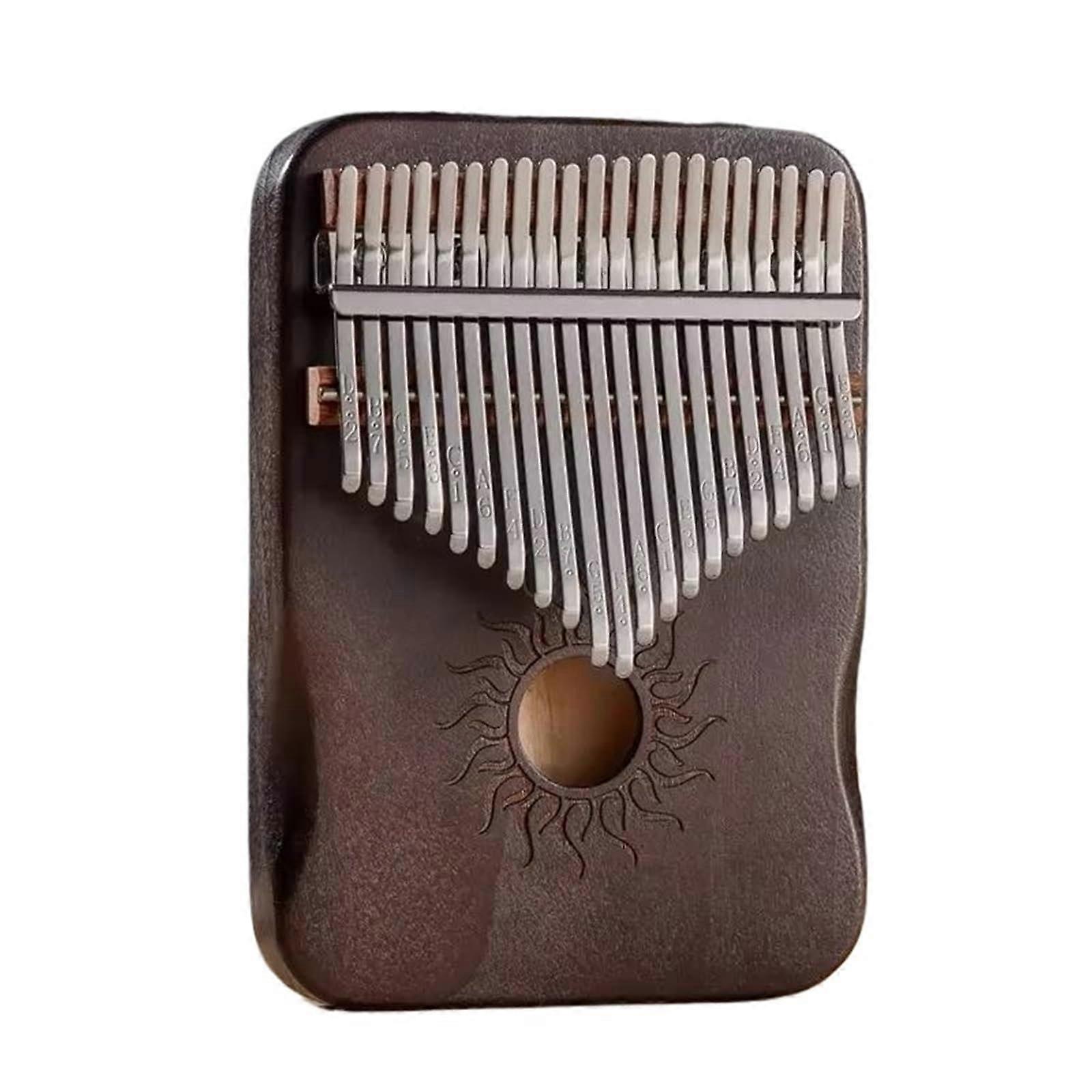 Kalimba Thumb Piano 21 Key Solid Maple Wood with Clear Engraved Notes Beginner Friendly Instrument