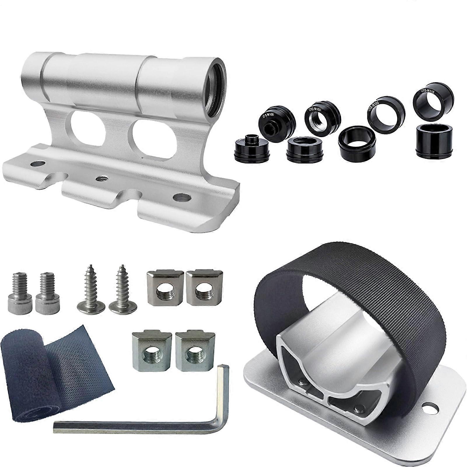 Bike Cargo Rack with Optimized Secure Fit, Adjustable Rear Frame for Road and Mountain Bikes, Silver