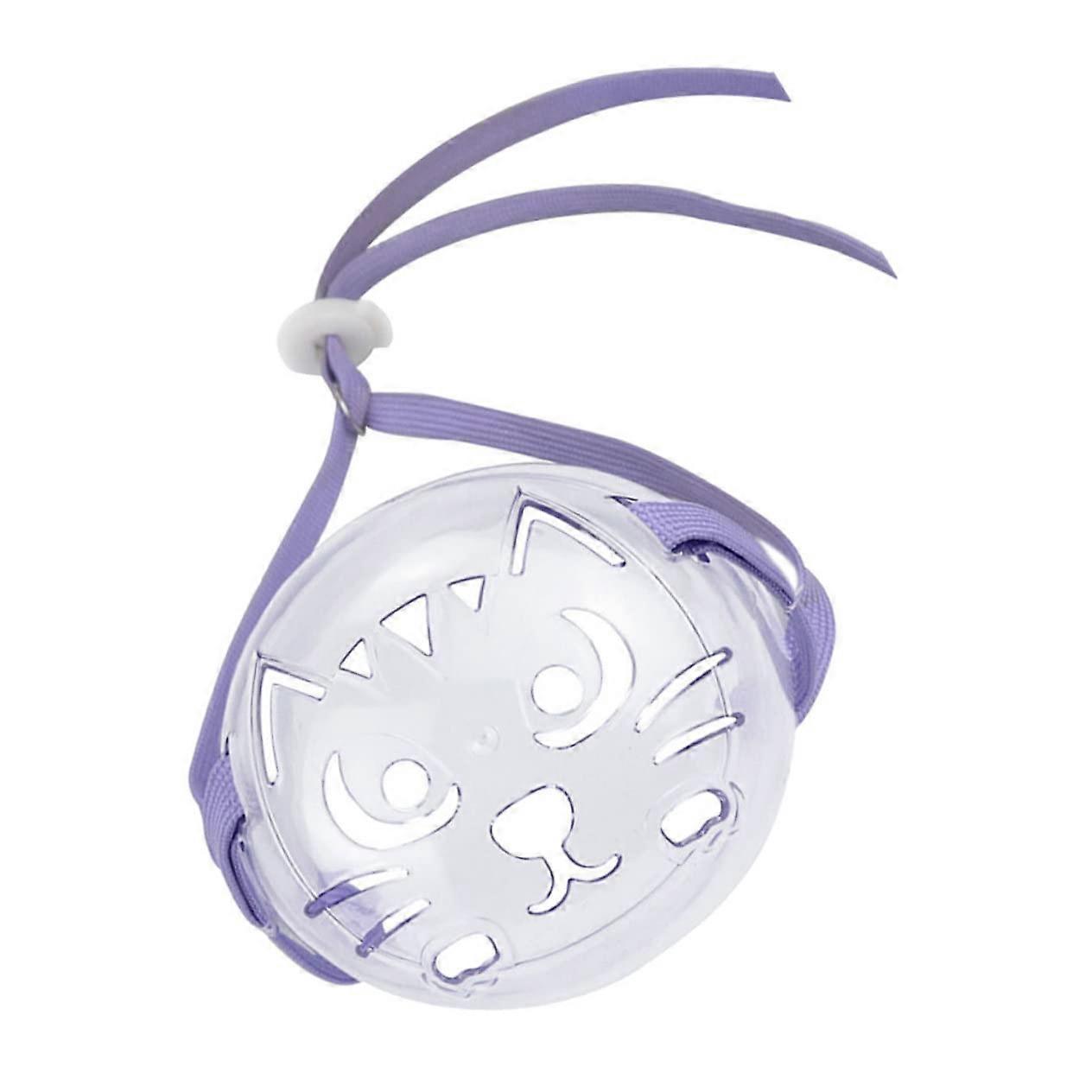 Adjustable Breathable Cat Muzzle for Grooming Bathing and Nail Trimming Reusable 11.5x8x7.5CM