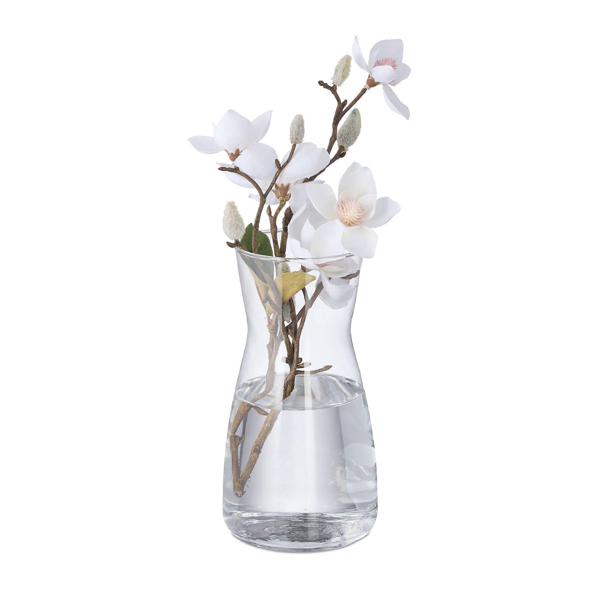 Glass flower vase