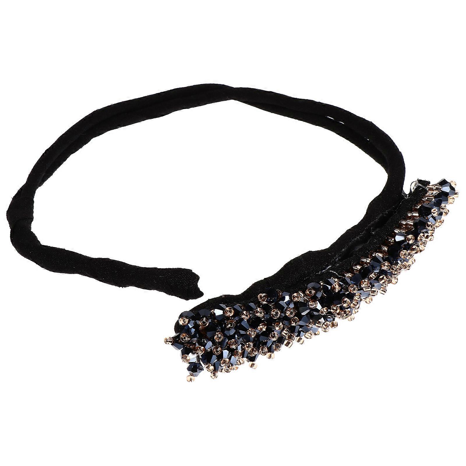 Hair Accessory Bun Maker Simple Style Round Shape Crystal Material 1Set