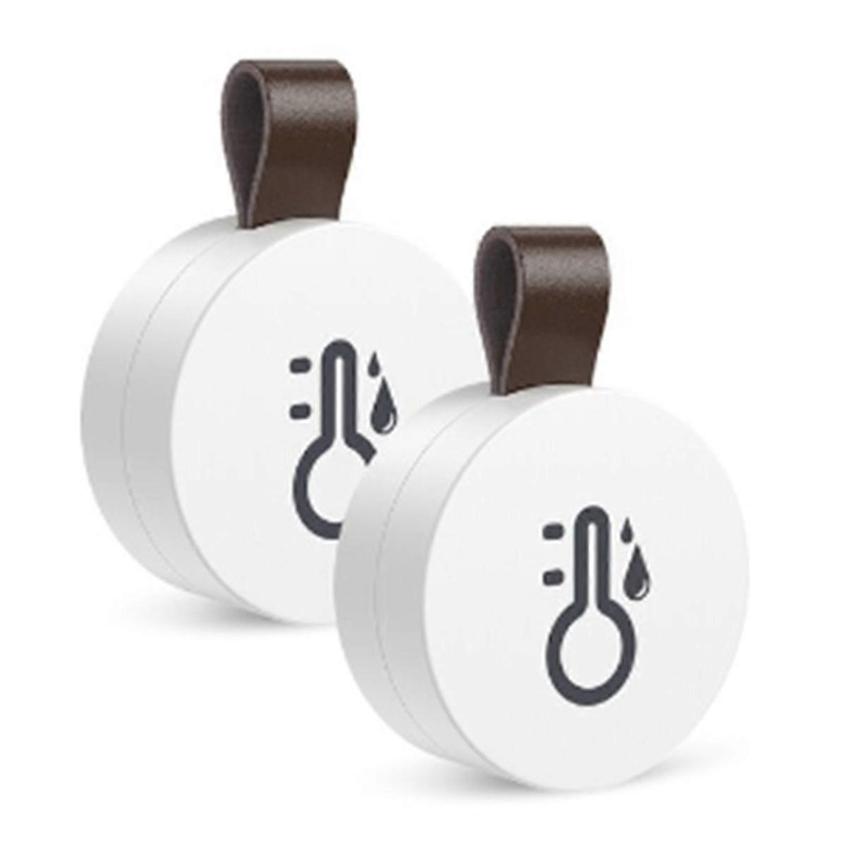 2 Pcs Wireless Thermometer Hygrometer Bluetooth Remote Control