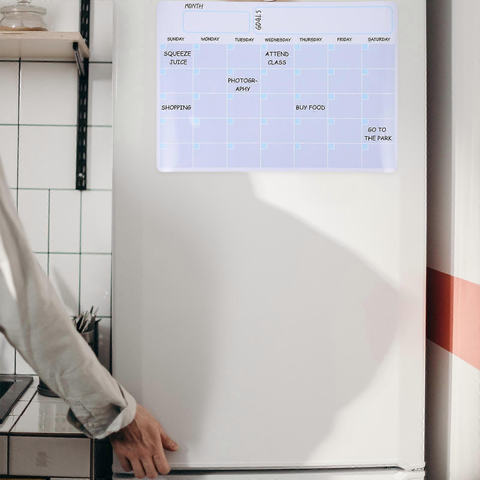 Refrigerator Sticker Board Magnetic Plan Calendar for 1 Unit