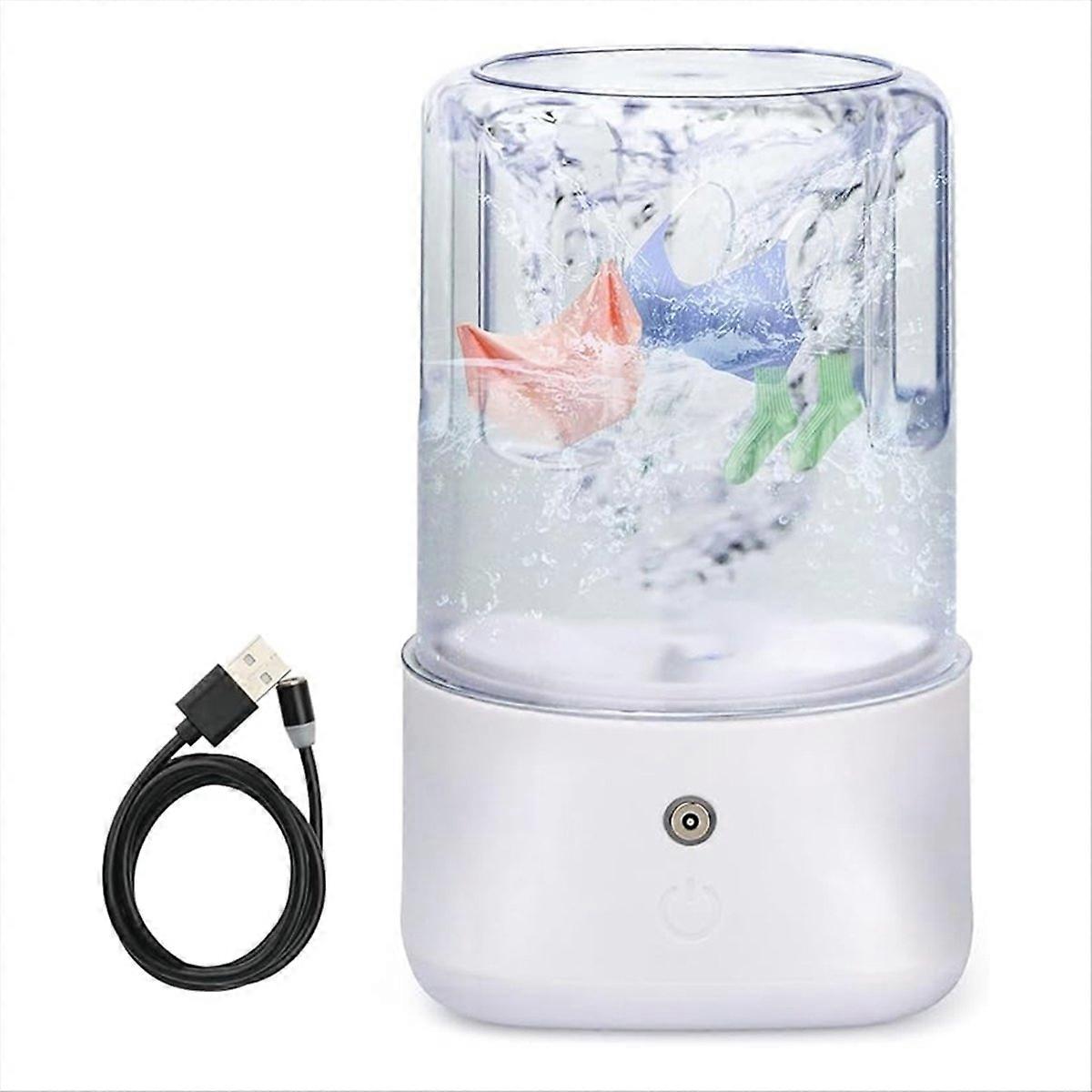 Mini Portable Washing Machine USB Rechargeable 1L Small Washer