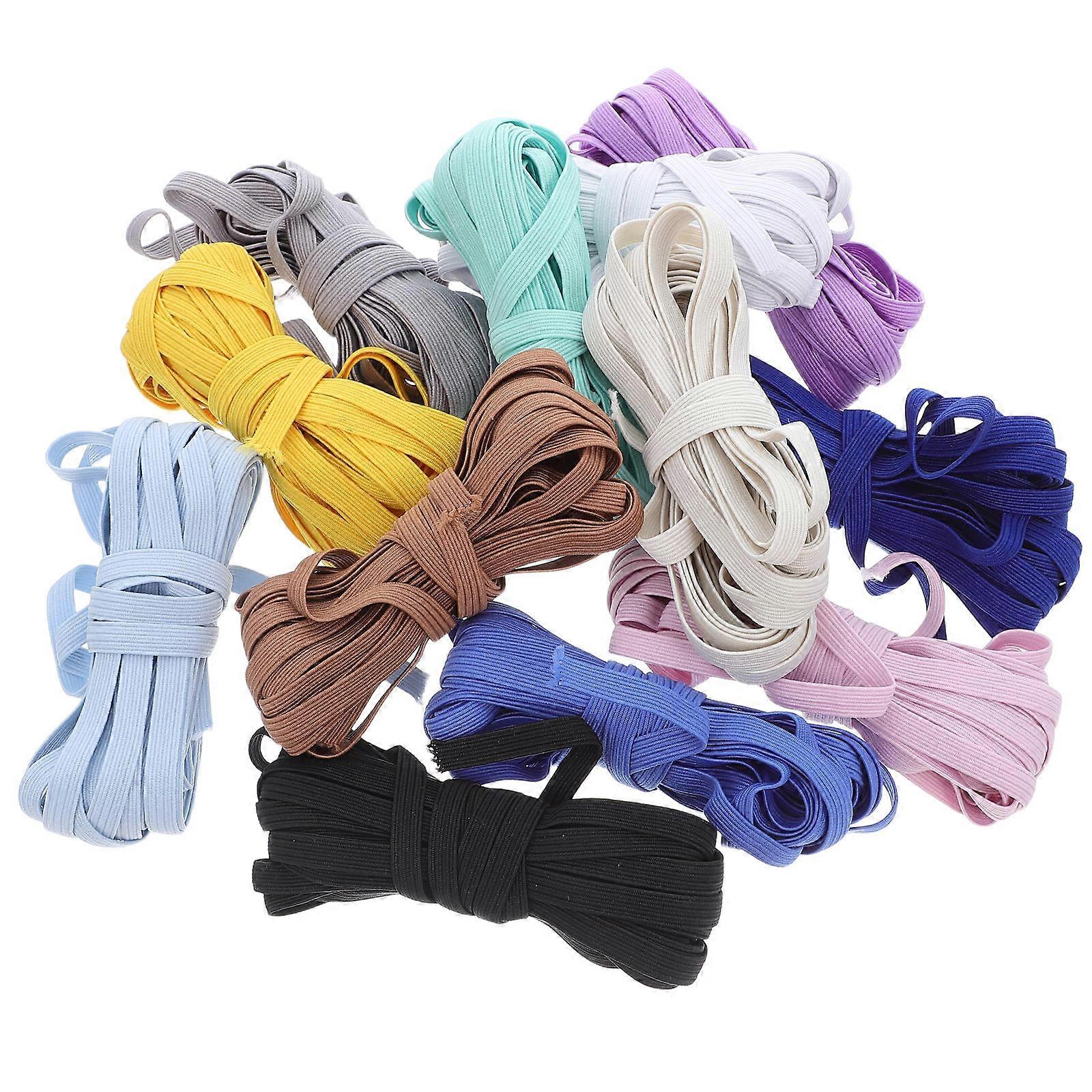 Fine Elastic Bands For Beaded Craft DIY Projects Made With Durable Nylon 12Pcs Suitable For Artisans