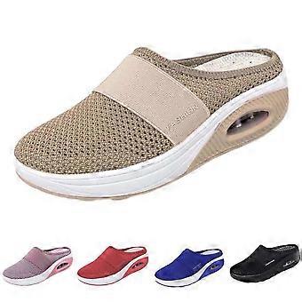 Kvinders luftpude platform mesh mules sneakers sandaler til damer lette strandsko udendørs hjemmesko vandresko