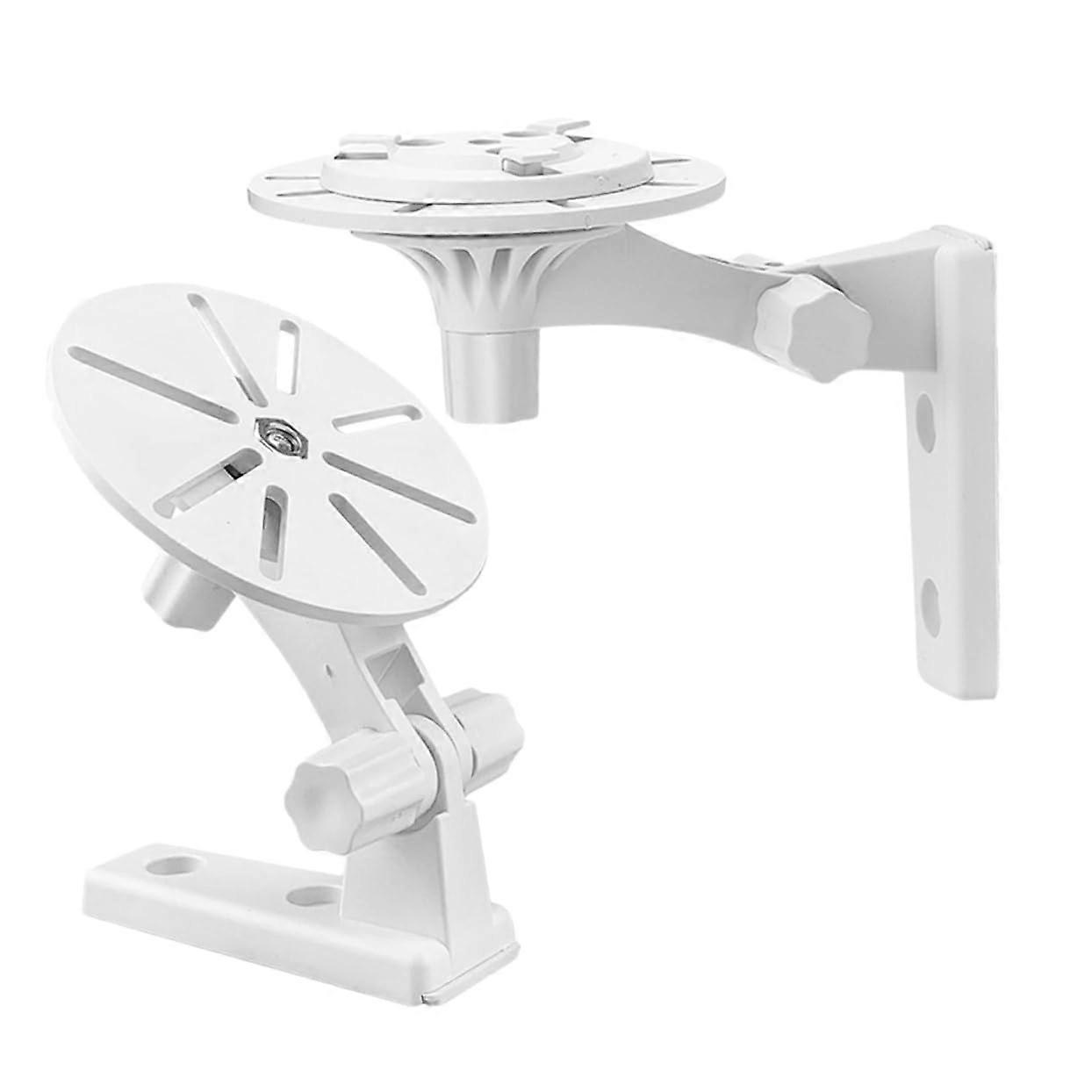 2pcs Adjustable Security Camera Wall Mount Bracket with Dual Mounting Options for Indoor CCTV