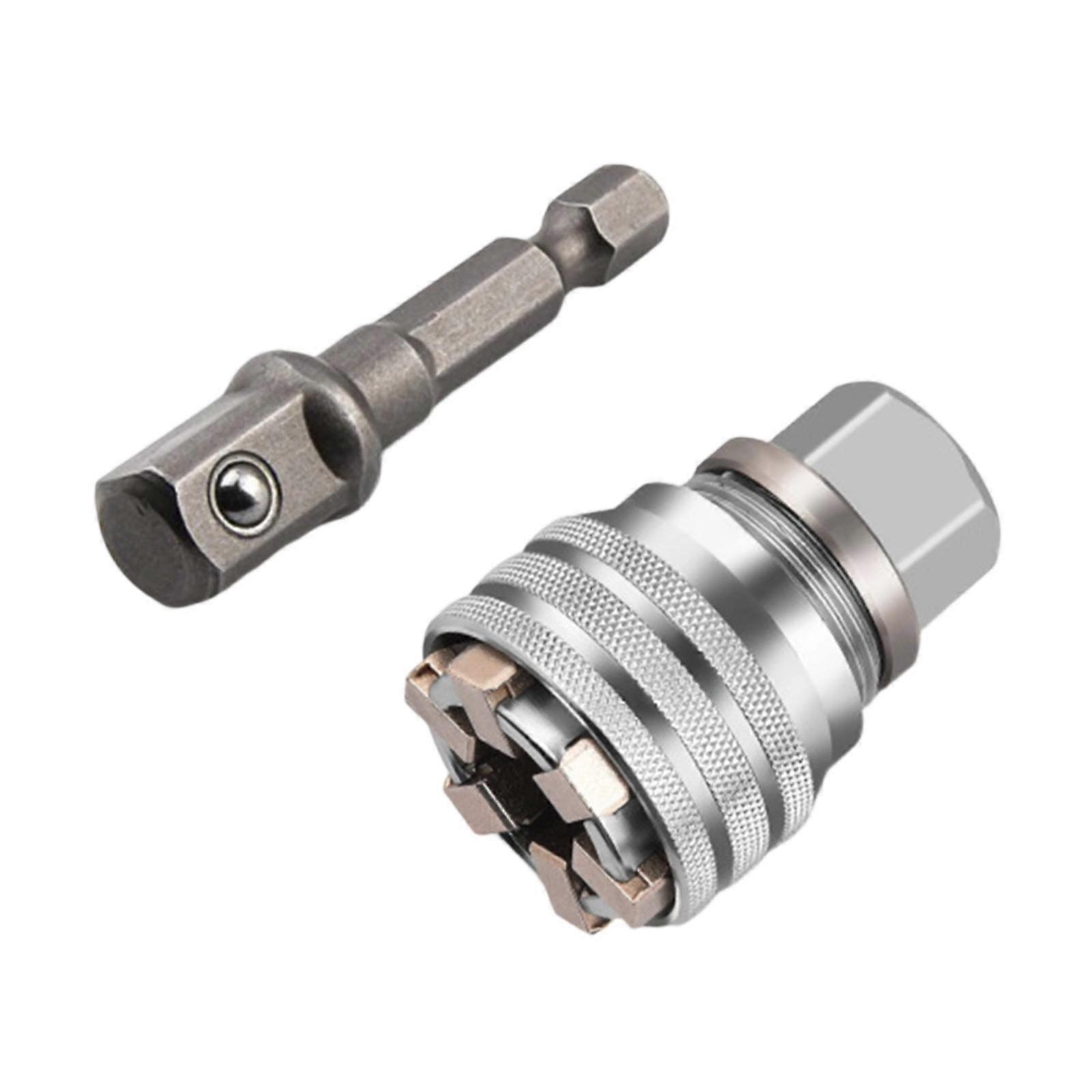 Adjustable Socket Wrench Attachment Multifunctional Sleeve Practical 10-19mm