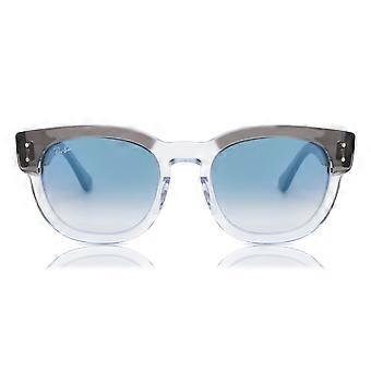 Okulary przeciwsłoneczne Ray-Ban RB0298S Mega Hawkeye 13553F Full Rim Grey on Transparent Unisex Wayfarer UV2 Original