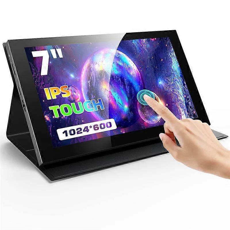 B27b 7 Inch Ips Mini -compatible Universal Touch Screen With Case For Raspberry Pi 5 4 Windows Pc Display Game Console