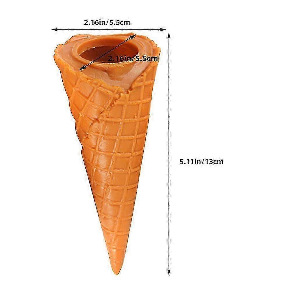 Artificial Ice Cream Cone Display Model PVC compatible Learning Use