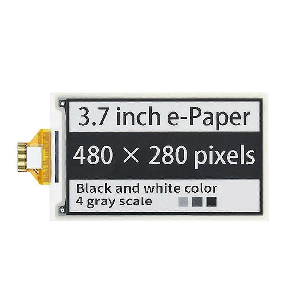 3.7inch E-Paper E-Ink Display 480x280 Pixel Fastest Refresh for Aspberry Pi 4B/3B+/3B/2B/B+/A+/Zero/Zero W/WH/Zero