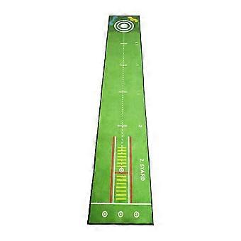 Golf Putting Mat Training Aid Improve Putting Accuracy Foldable Storage Golfing Accessory Golf Practice compatible with Office Backyard