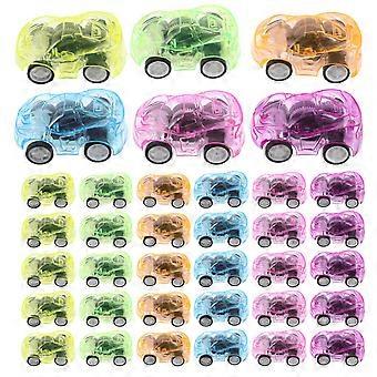 Pull-Back Car Toy Kids Mini Car Toy for Playing 36Pcs Assorted Color Vehicles