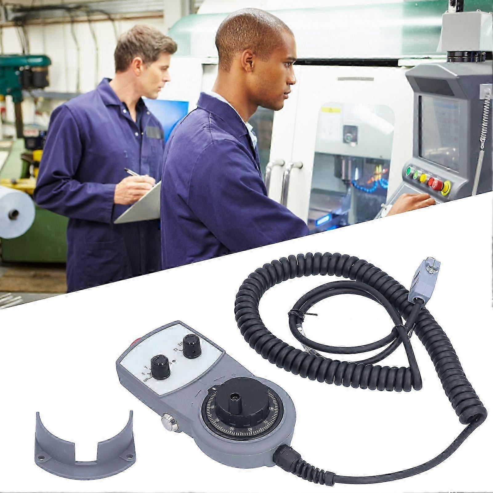 CNC Electronic Handwheel MPG Pendant with Emergency Stop DB15 Interface