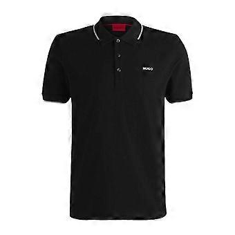 Hugo Mens Embroidered Logo Cotton Pique Short-Sleeved Polo Shirt