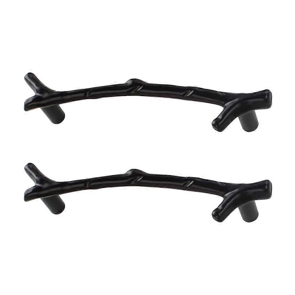 2Pcs Decorative Knobs Household Cabinet Knobs Branch Shaped Drawer Handles