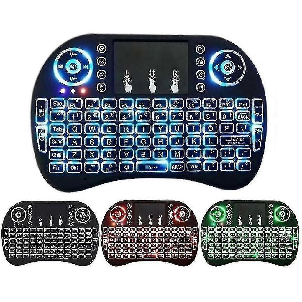 Mini Rechargeable Wireless Keyboard with Touchpad, 2.4GHz