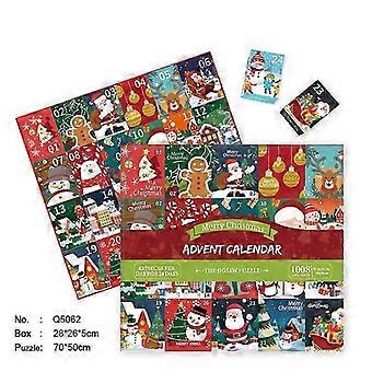 Puzzle Advent Calendar 2023, 1008 Puzzle Pieces 24 Days Christmas Countdown Advent Calendars, Christmas Gift Idea for Kids
