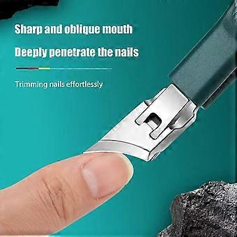 Professional Sharp Oblique Mouth Nail Clippers Trimmer Cutters Anti Sling Care Tools Chiropody Podiatry Stainless Foot Care Tool