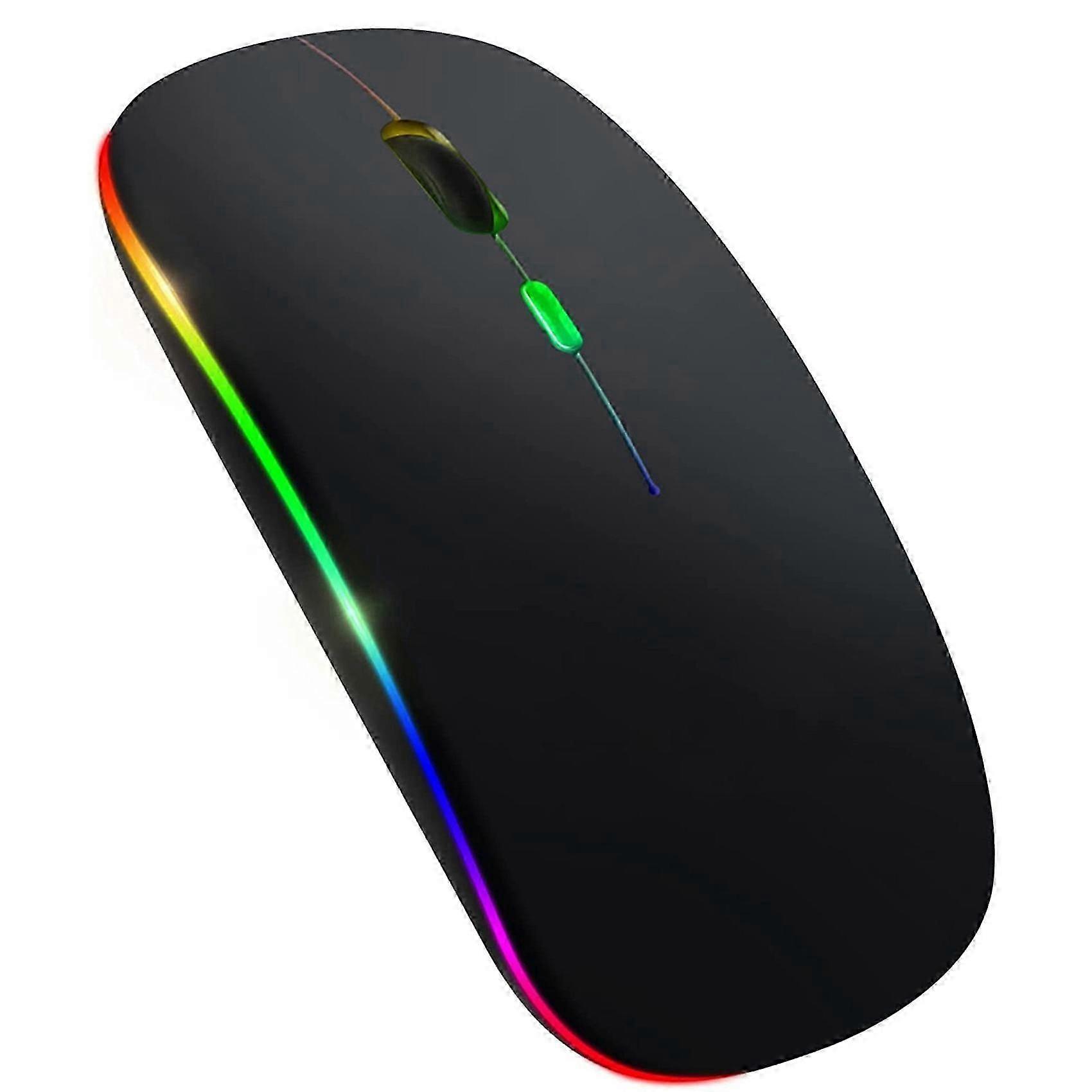 Wireless Mouse Bluetooth 5.1 Rechargeable 2.4G Wireless Backlite