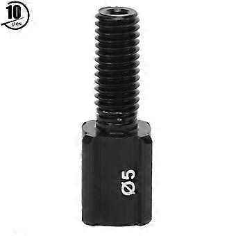 10PCS RC122 Negro Bicicleta de carretera Desviador trasero Cable de freno Línea de cambio de pulgar Tornillo de ajusteM5