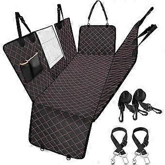 Dog Car Seat Covers With Safety Belt, Transport Dog In Car With Viewing Window Waterproof Backseat Seat Cover For Car/suv/travel