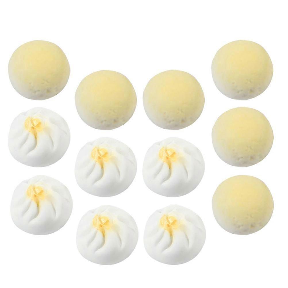 Simulation Miniature Steamed Buns Models | 24Pcs Resin Decorative Models