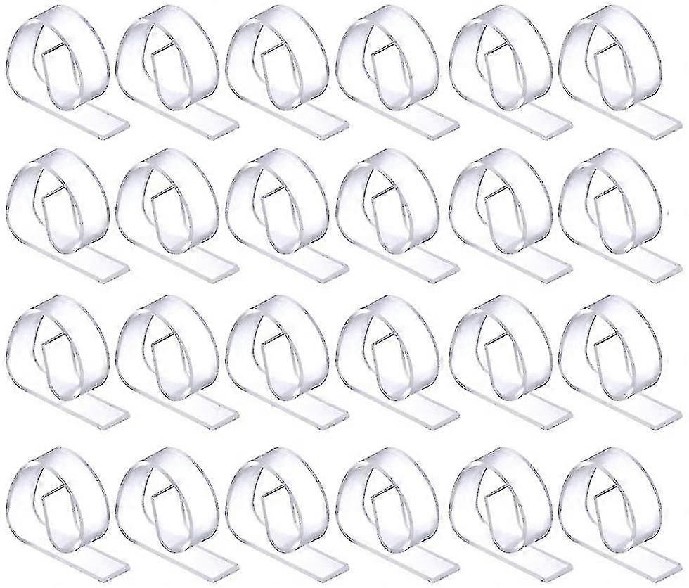 24 Pack Clear Plastic Tablecloth Clips For Picnic Table
