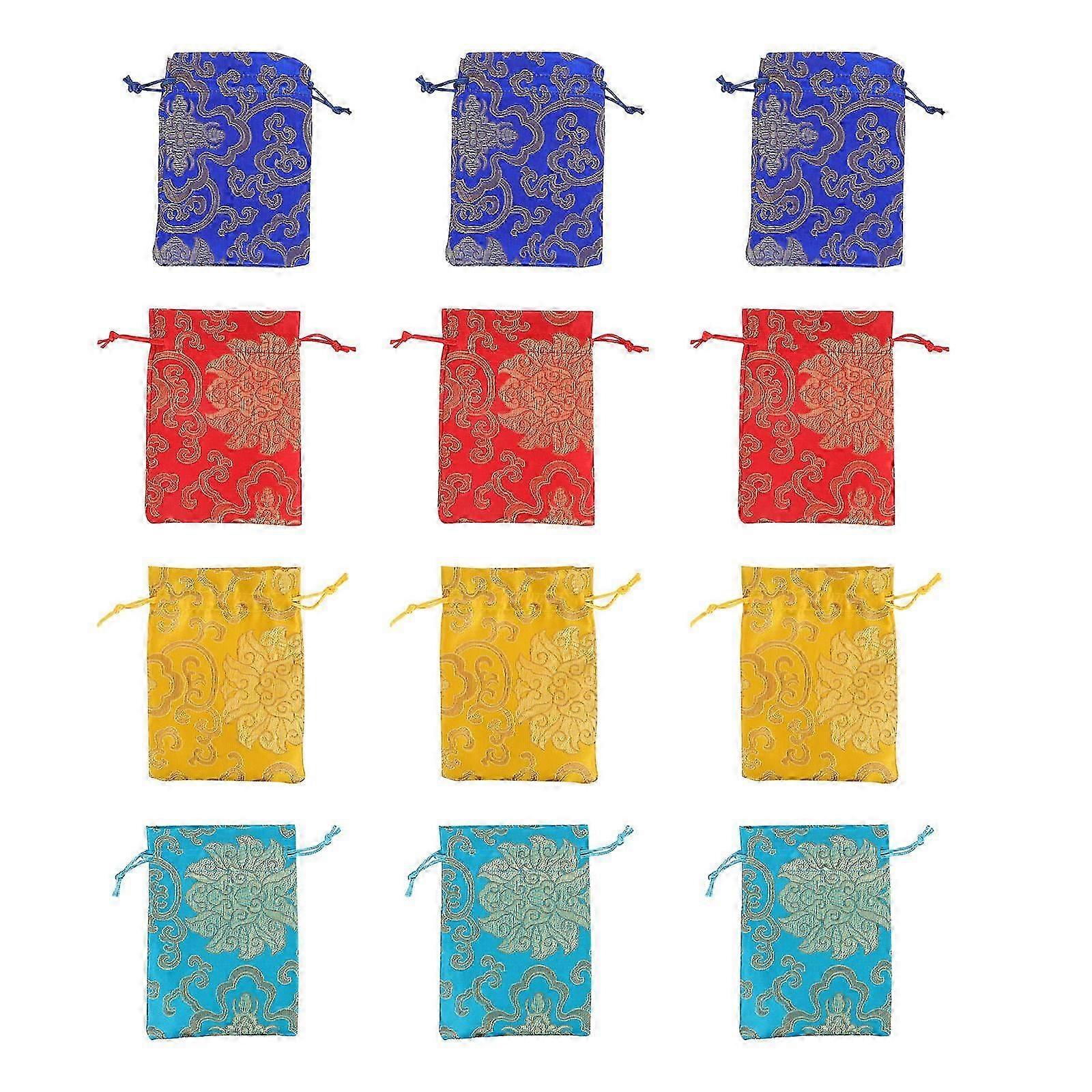 Rectangular Drawstring Gift Pouches compatible with Jewelry And Candies 24Pcs Design Durable Material