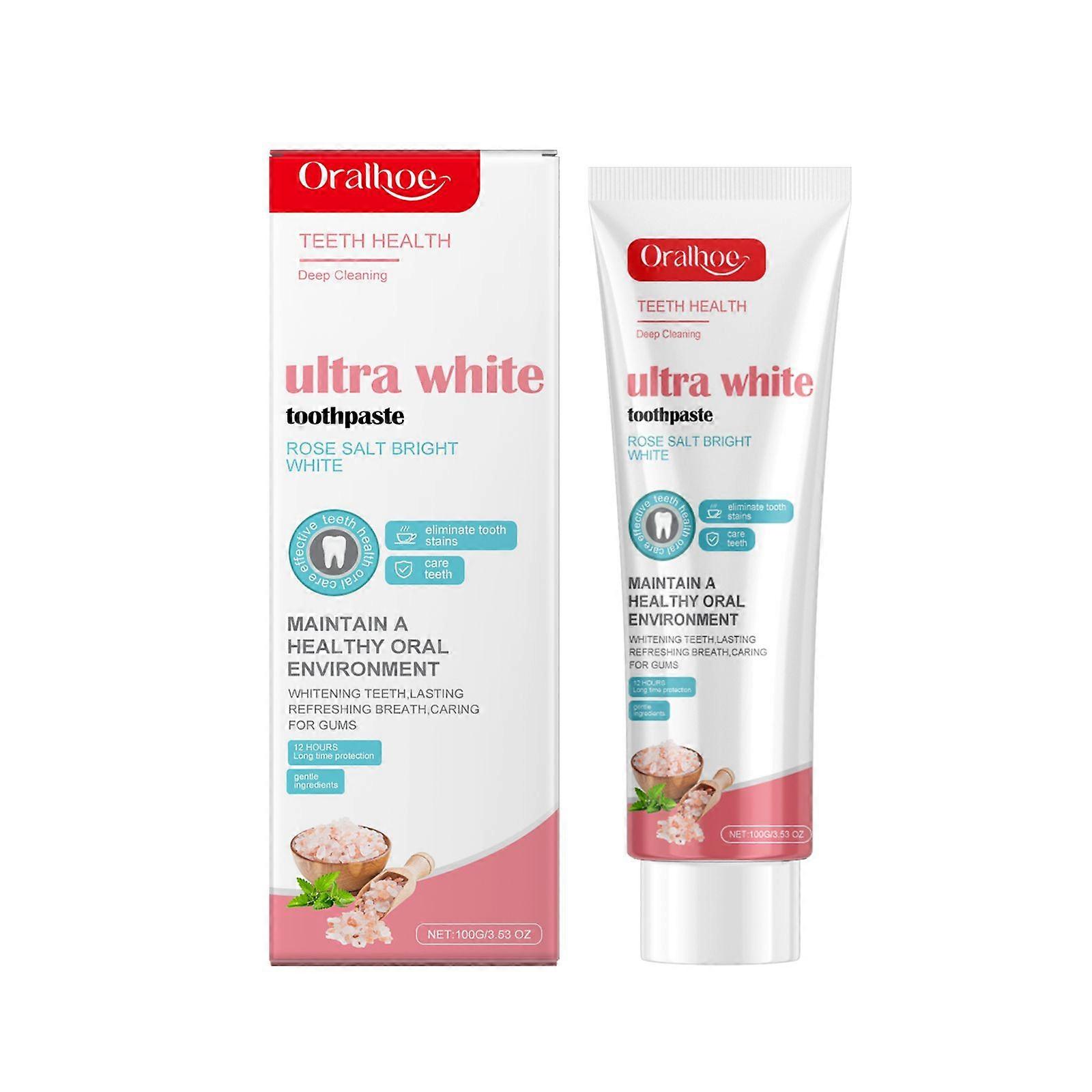 Oralhoe Rose Bright White Stain-Removing Toothpaste