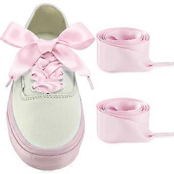 Ribbon shoelaces for authentic Vans sneakers | 2.5cm wide, flat satin shoelaces, replacement shoelaces for low-top canvas shoes