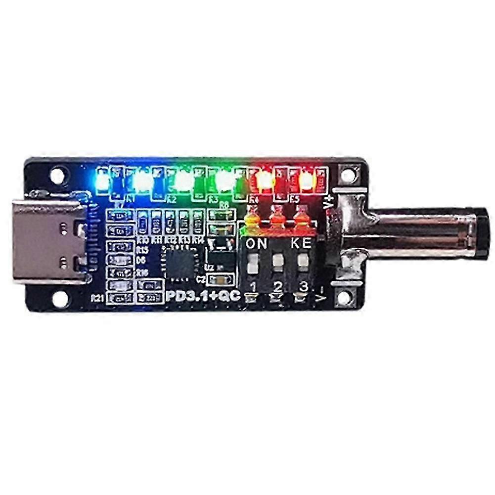 PD3.1 Fast Charging Protocol Trigger Type C Female Socket 20V28V5A Automatic Deception Power Aging Board