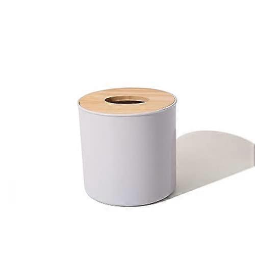 Tissue Holder White Polypropylene Bathroom Storage Box Compact SpaceSaving Durable Organizer