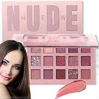 Eyeshadow Palette, 18 Colors, Matte Shimmer Glitter, Highly Pigmented, Built-in Mirror, Applicator Included, For All Women, Day and Evening Makeup