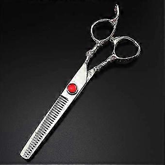 Professionel japansk stål 6 tommer hårklippesaks barber tyndere saks ergonomisk håndtag