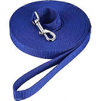 Corda de Nylon para Cães Sem Peças Gatos e Cães Animais de Estimação Jogging (5m de Comprimento, Azul)