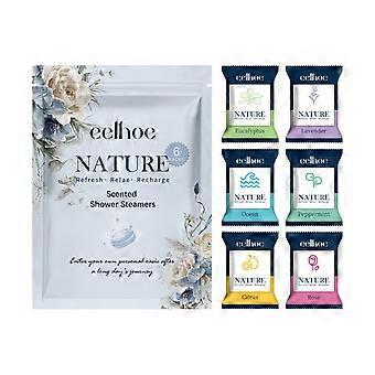 Duschtuch, tiefenreinigend, feuchtigkeitsspendend, hauterfrischend, feuchtigkeitsspendend, tragbar, Aromatherapie-Badetuch, 6er-Pack